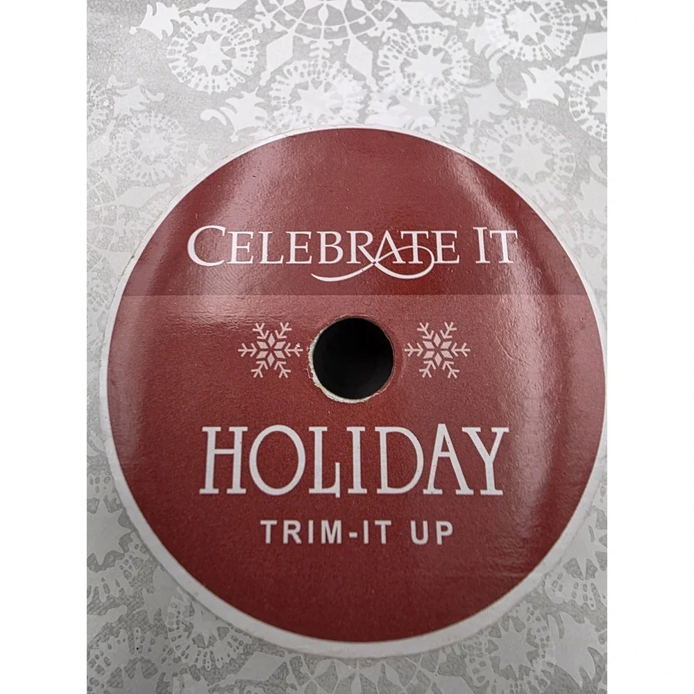5 New Rolls Christmas Gingerbread Man Ribbon Red‎ Green Wreath Gift Crafting